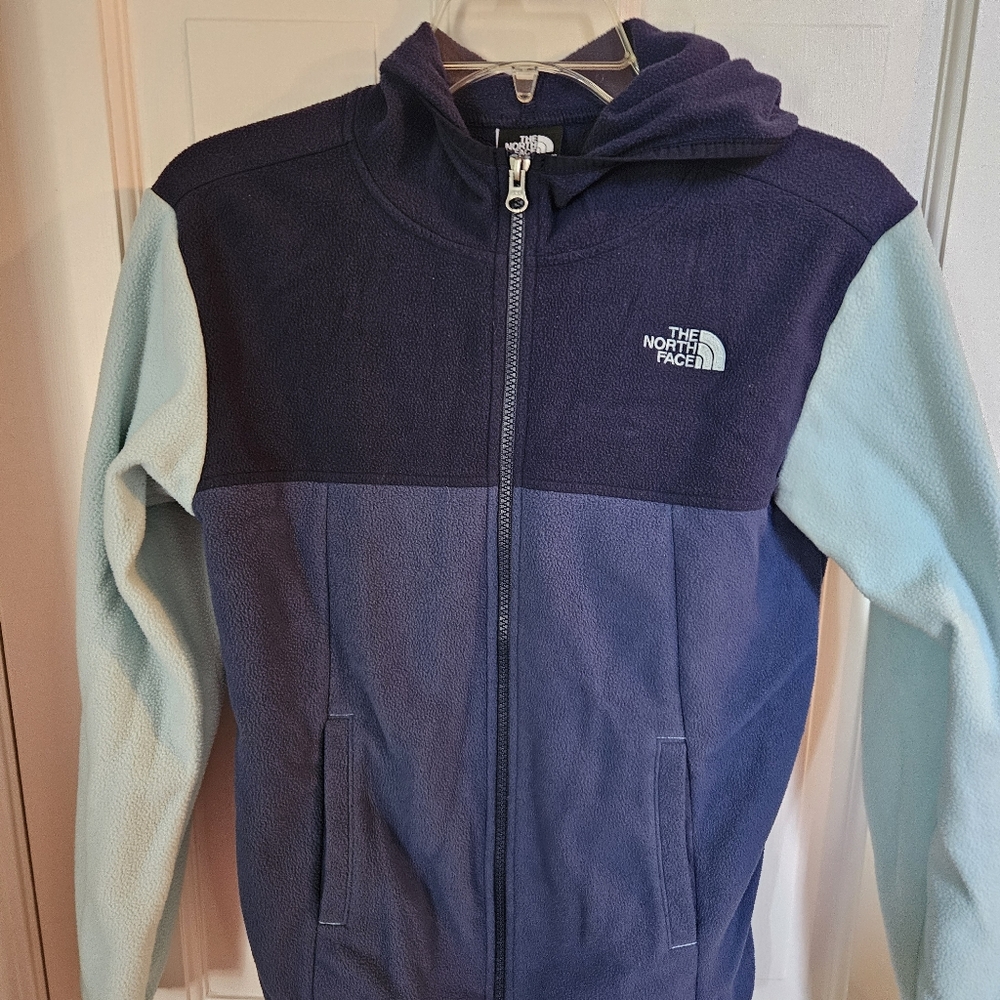 The North Face Navy and Sky Blue Fleece Jacket